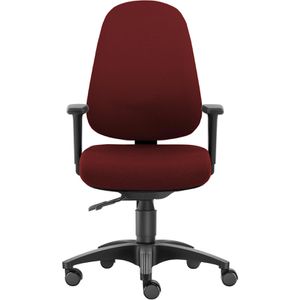 SITWELL-STEIFENSAND Bürostuhl Business Taxus, bordeaux, Stoff, belastbar bis 140 kg