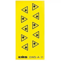 EFB Elektronik, Etiketten, GmbH Warnung vor Laserstrahlung,Kennzeichnungsetikett, VPE 10, Warnung vor Laserstrahlung zur Ken...