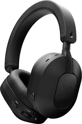 Auriculares inalámbricos - Vieta Pro Quiet, Autonomía 80 h, Bluetooth 6.0, Cancelación de ruido híbrida, Conexión dual, Negro