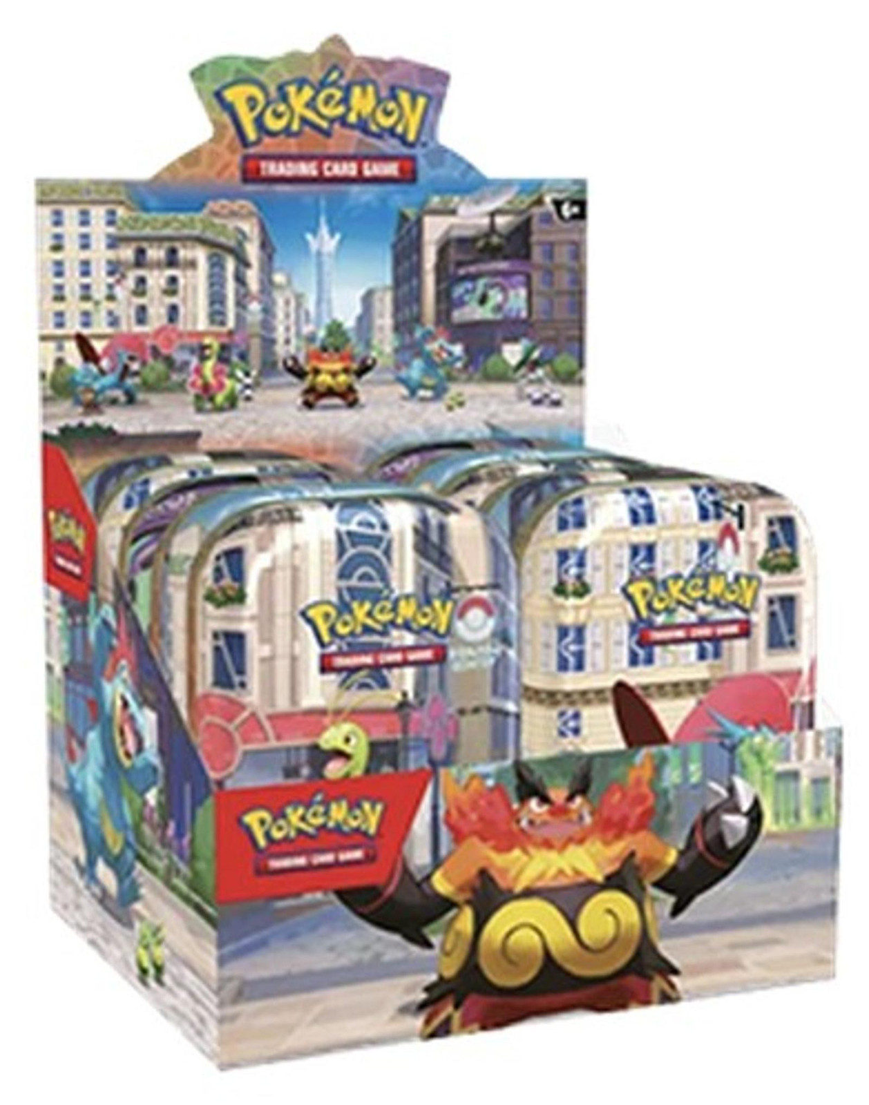 Pokémon TCG Lumiose City Mini Tin Display met 10 mini blikjes