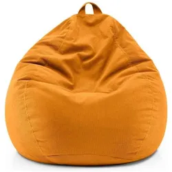 Lumaland, Sitzsack, Sitzsack 120 l Comfort Polyester (PES), Gelb, Tiefe