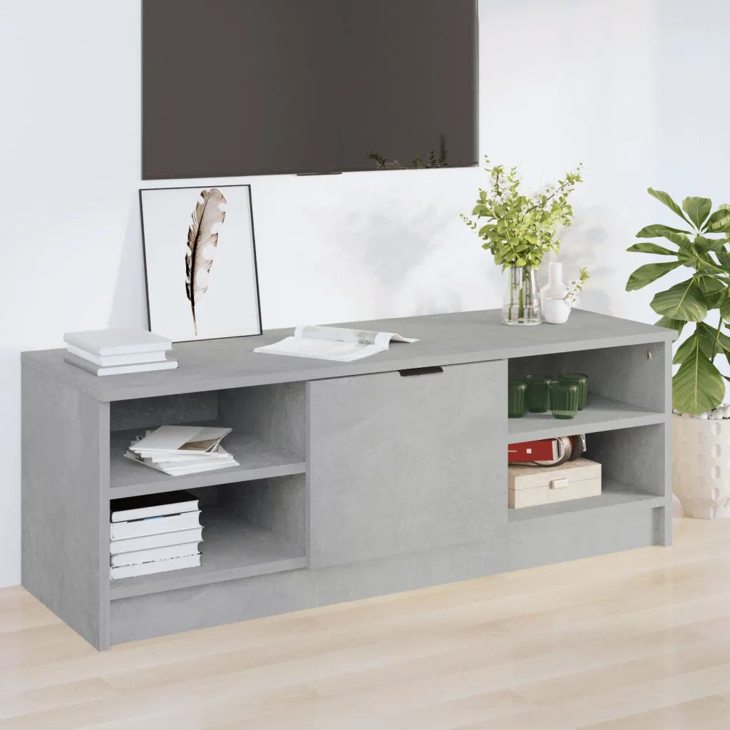17 Stories Joshitha TV Cabinet Engineered Wood Concrete Grey