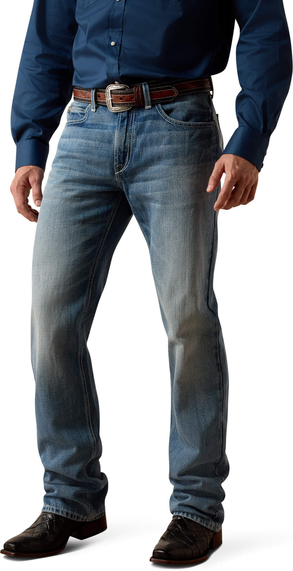 Men's M2 Traditional Relaxed Chet Boot Cut Jeans in Kash, Size: 38 X by Ariat
