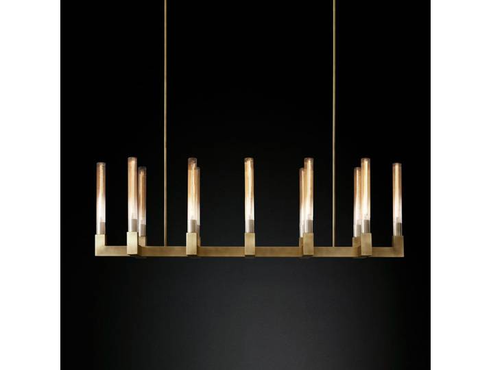 Lustre en laiton vintage pour salle à manger, éclairage de lustre américain, lampes de face Ludesviation, suspension Shoaire Lampen, noir et argent, E14