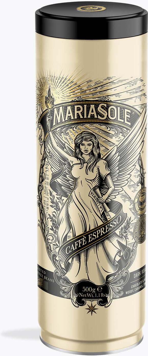 MariaSole Caffè Espresso 500 g   Ganze Bohne   80% Arabica, 20% Robusta, Brasilien, Kolumbien, Costa Rica, Kamerun, Vietnam, Togo, Kongo   Kräftig