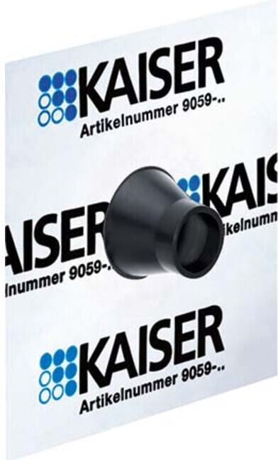 9059-49 Rohrmanschette aus Kunststoff mit Dichtungseinsatz und Schrauben, Durchmesser 25-32 mm, für Rohrdurchführungen Kaiser 9059-49)