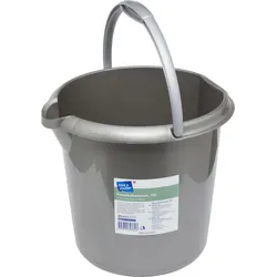 flink & sauber Putzeimer 10,0 l grau