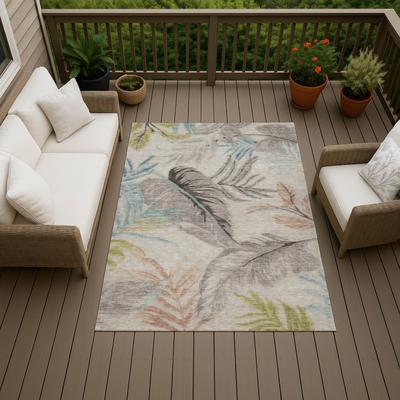 Addison Rugs Machine Washable Indoor/ Outdoor Tropical Bali Chantille Rug
