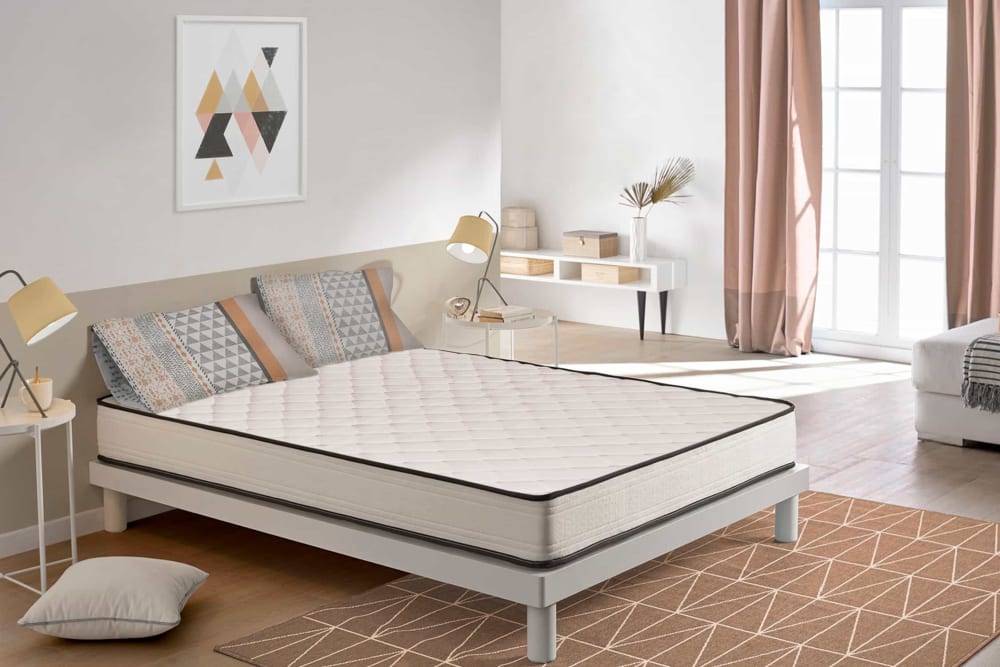 Moonia Matelas viscosoft - 160x200 cm - 15 cm Blanc 200x15x160cm