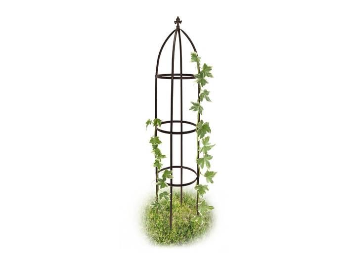 Rankhilfe Obelisk Metall 190cm Braun
