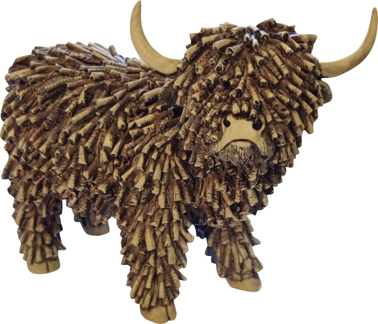 FD Dekofigur Highland Cattle 25 cm bunt