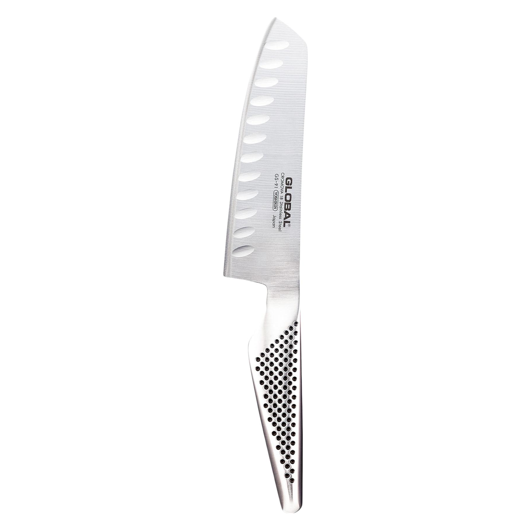 Global Gemüsemesser Mit Kullenschliff (14 cm, 1x) (GS-91)