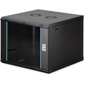 Digitus Netzwerkschrank Dynamic-N Serie, DN-37107, 19 Zoll, Wandgehäuse, 60 kg, 600 x 474 x 600 mm, schwarz, 9 HE