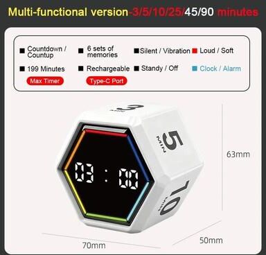 Uplift Picks YS 1088 Flip Timer Cube And Gravity Sensor Timer clock Version