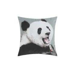 Dekokissen  Panda , grün , Maße (cm): B: 45 T: 15.0