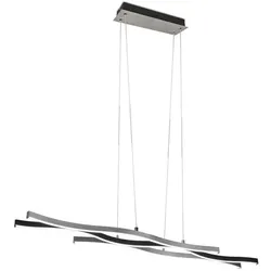 Trio LED-Pendelleuchte Blaze Alu, Eisen, Stahl & Metall Grau Alu gebürstet