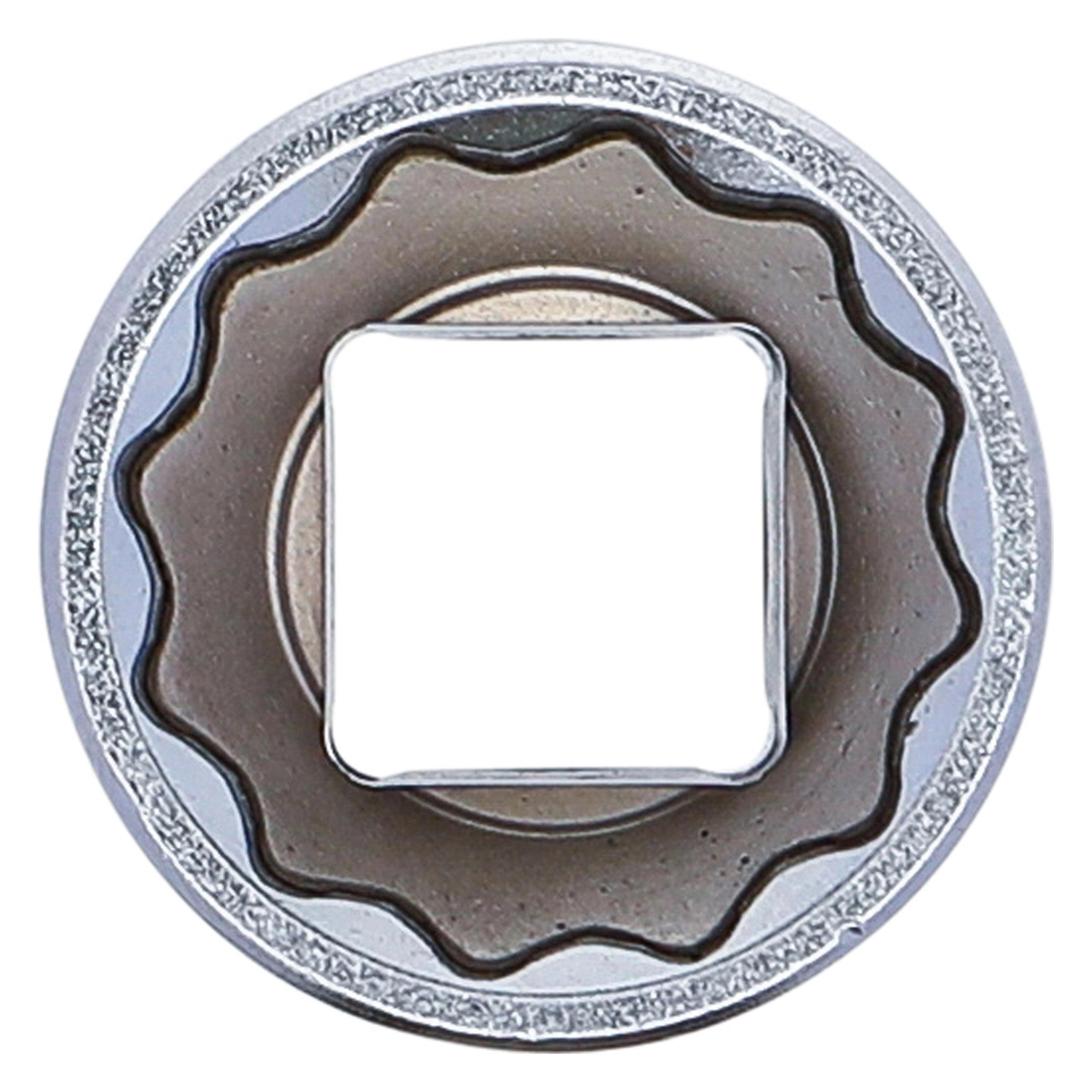 BGS Steckschlüssel-Einsatz Zwölfkant | Antrieb Innenvierkant 12,5 mm (1/2") | SW 22 mm (22 mm) (10642)