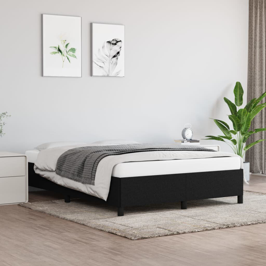 17 Stories Holdyn Bed Black Double (4'6)