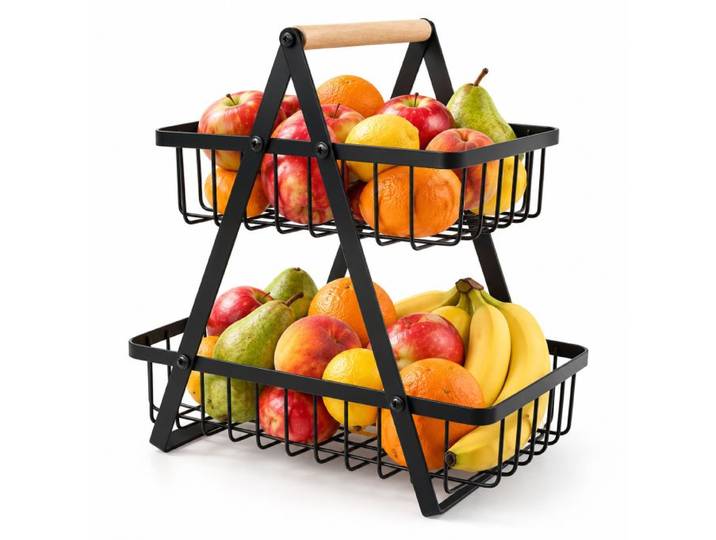 Relaxdays Obst Etagere 2 Etagen