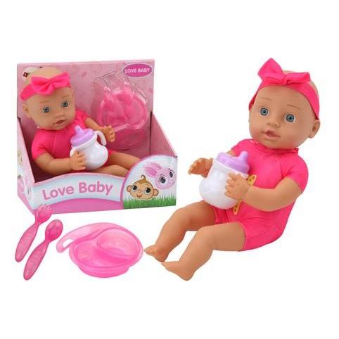 Lean Toys Rosa Babypuppe mit Zubehör (43705603)