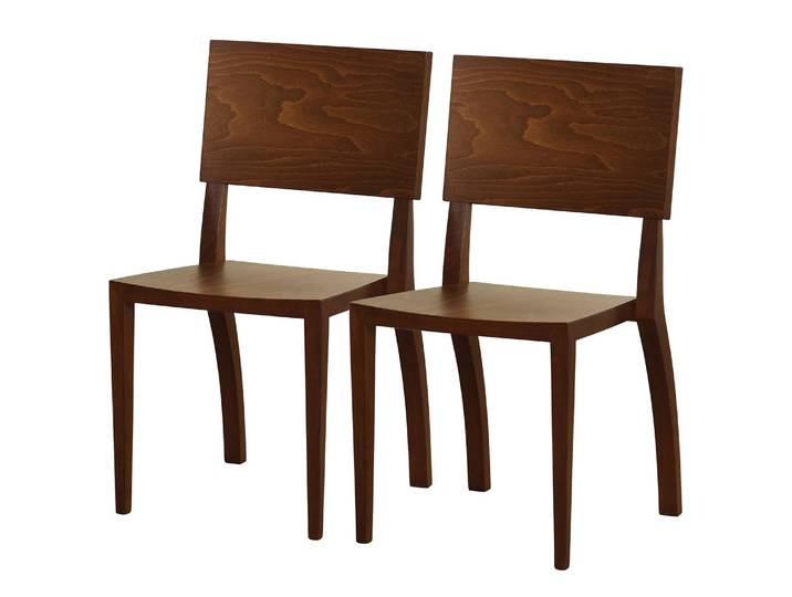 Esszimmerstuhl Norris 2er-Set 48 x 83 x 46cm Braun