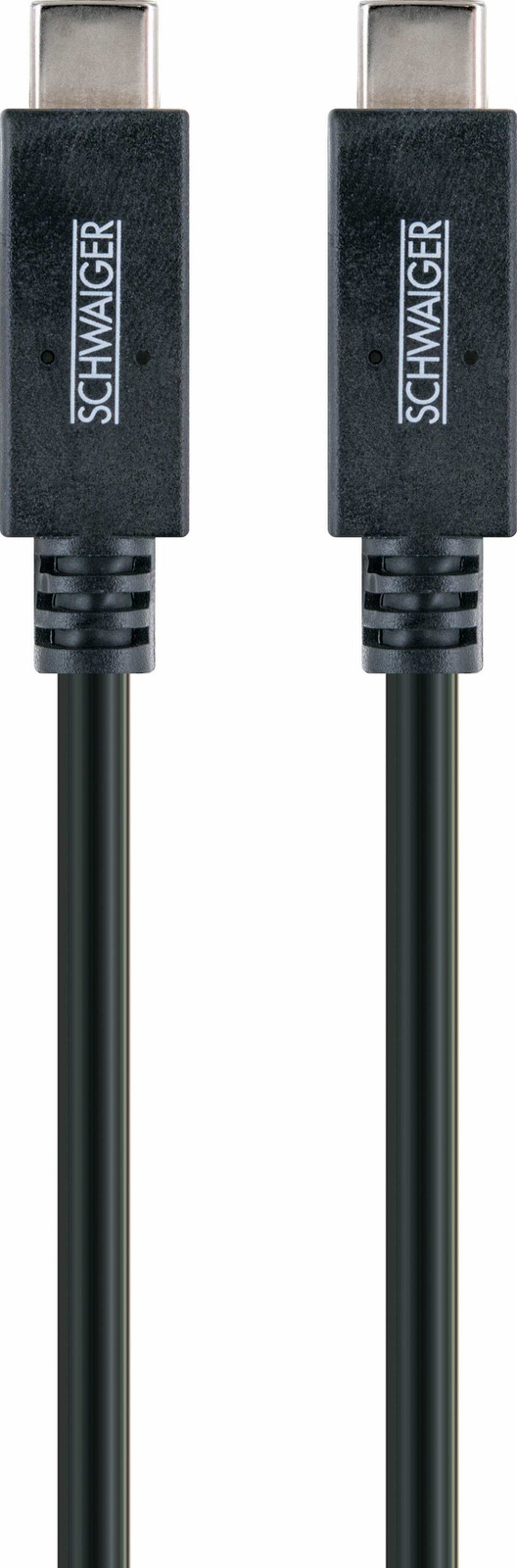 Schwaiger USB 3.1 Kabel USB-C naar USB-C, 1m, zwart