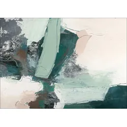 Aludibondbild ABSTRACT (BHT 100x70x1,10 cm) - bunt - BHT 100x70x1,10 cm