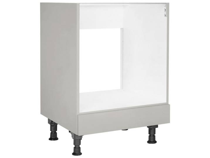 Nobilia Herdumbauschrank Touch, Grau, einzeln stellbar, 60x87x56 cm, Blauer Engel, Pefc, Goldenes M, Made in Germany, DGM-Klimapakt, Zusatzausstattung erhältlich, Küchen, Küchenmöbel, Küchenschränke, Geräteumbauschränke