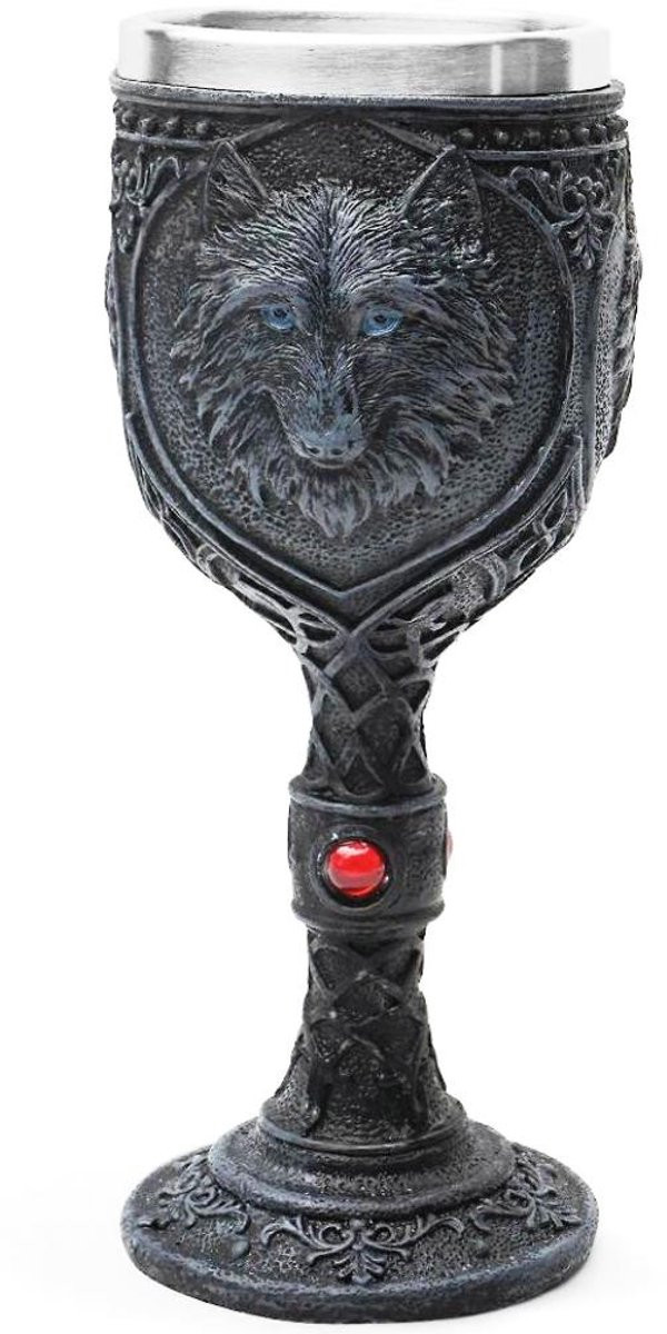 Boutique Trukado Zwarte Wolf Gothic Kelk 20cm