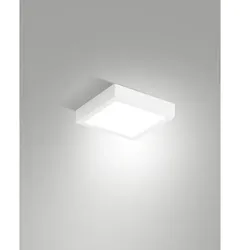Fabas Luce LED Außendeckenleuchte GIAN, 18W, 3000K, 2295lm, IK07, IP54, weiß FAB-6577-65-254