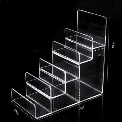 Uplift Essentials Multi Tier Crystal Clear Acrylic Display Riser Stand acrylic 5 layer