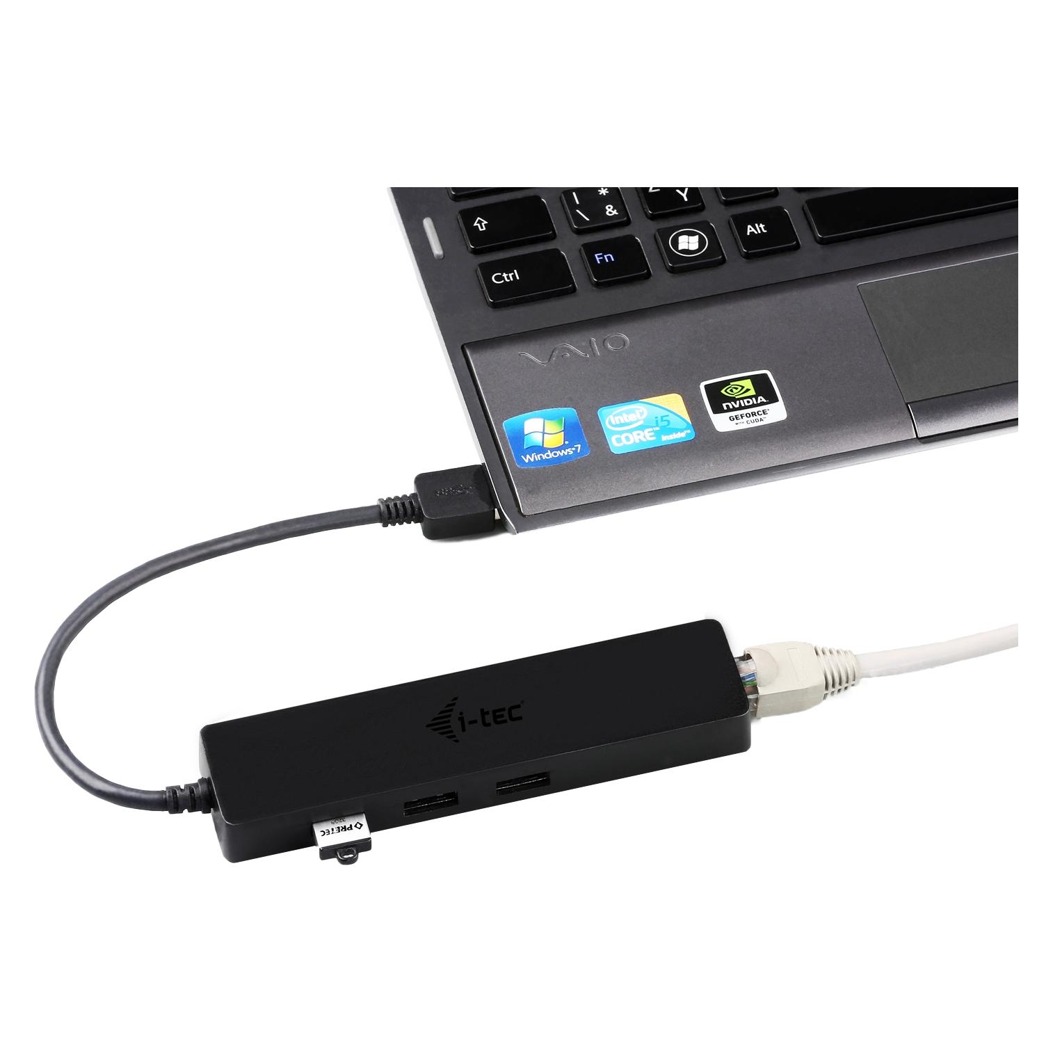 i-tec Advance U3GL3SLIM Schnittstellen-Hub USB 3.2 Gen 1 (3.1 Gen 1) Typ-A Schwarz (USB-A, 4 Ports) (U3GL3SLIM)