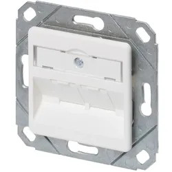 METZ CONNECT Modul Anschlussdose UPk 2 Port leer, reinweiß