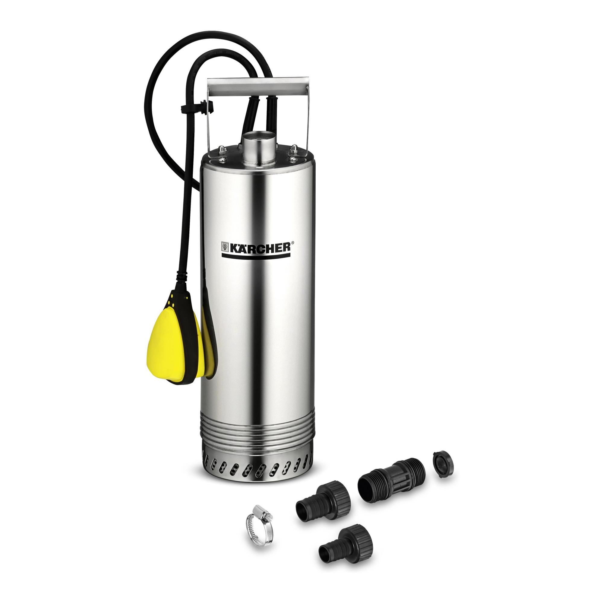 Kärcher BP 2 Cistern Tauchdruckpumpe aus Kunststoff und Metall mit Schwimmerschalter und Anschlusskabel (230 V, 4500 l/h Fördermenge), 1.645-420.0)