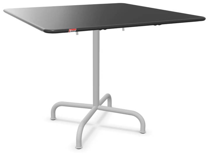 Metall-Tisch Rigi Quadratisch von Schaffner / Farbe: Anthrazit / Grösse: 90 x 90 cm
