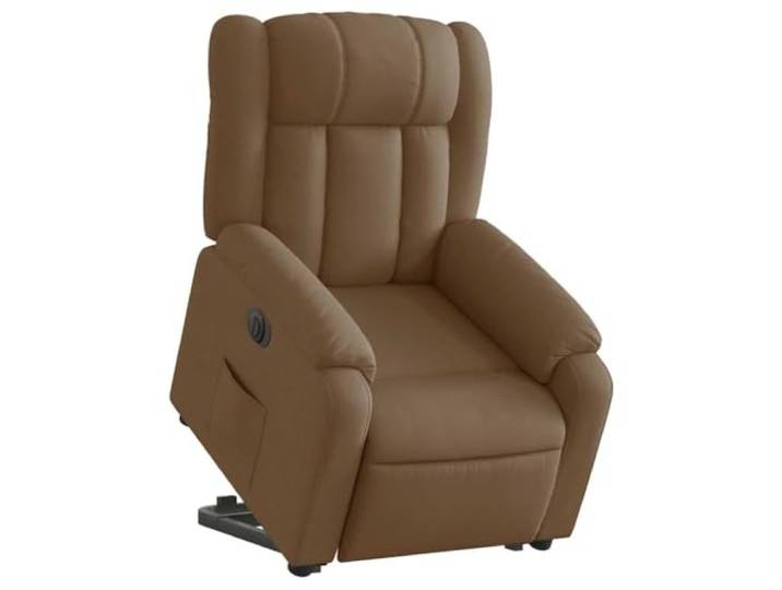vidaXL Relaxsessel mit Aufstehhilfe Elektrisch Braun Stoff