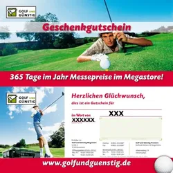 Golf und Günstig Geschenkgutschein