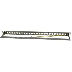 Synergy 21 Keystone,Modulträger, 48,30cm (19")Patchpanel für 24xTP-Modul, 0,5HE, Lichtgrau, Server Zubehör, Grau