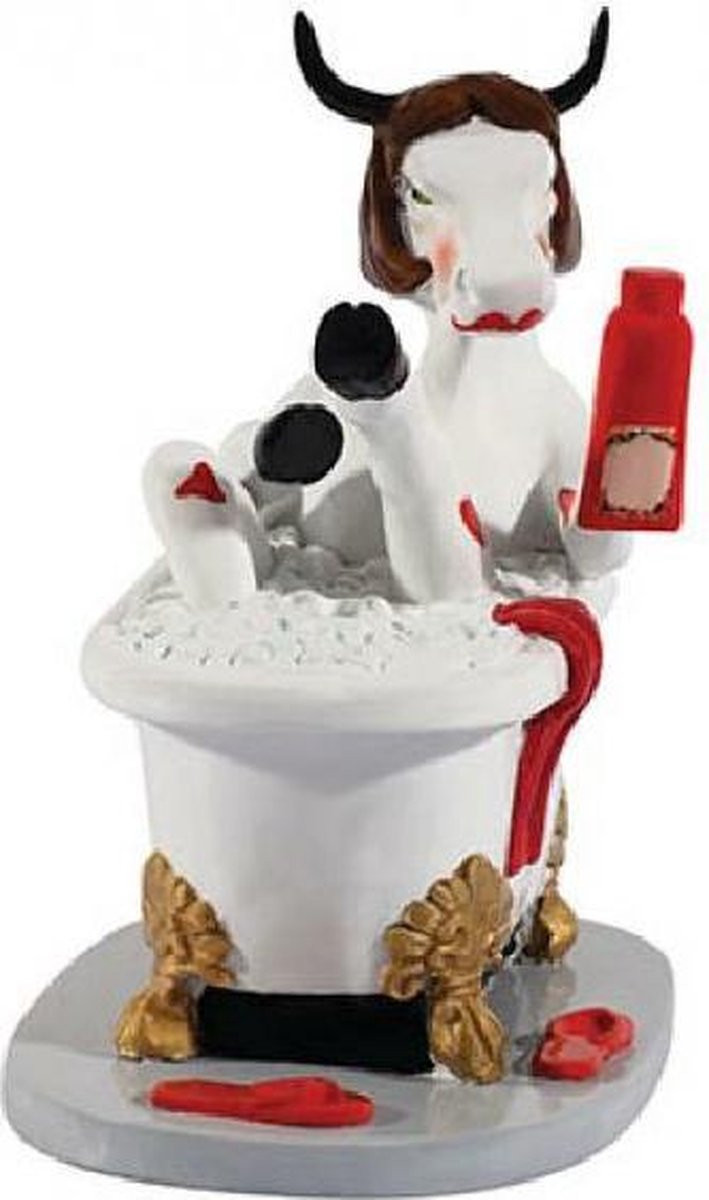 Cow Parade Pin-Up Cow decoratiebeeldje van medium hars voor op tafel