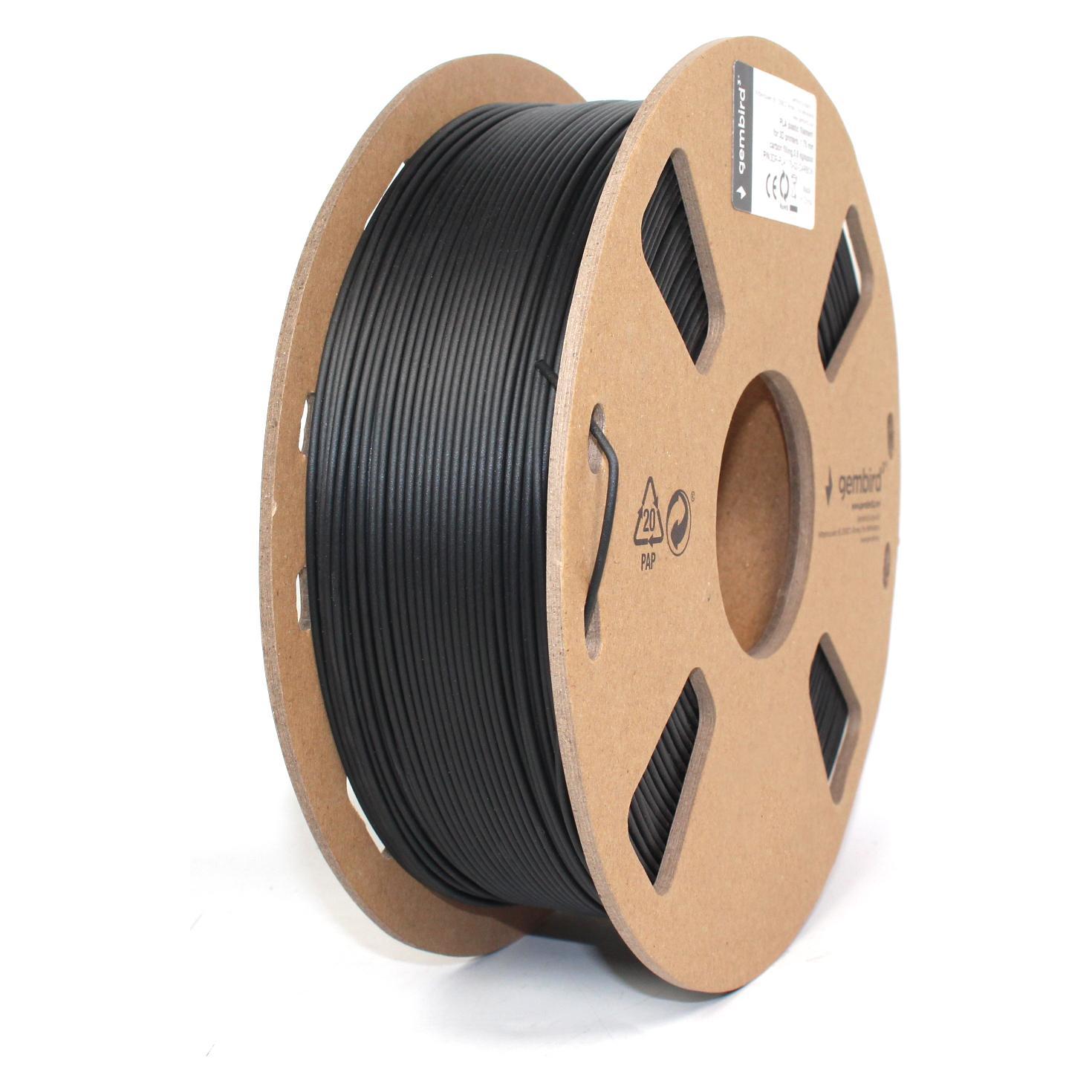 Gembird PLA Filament Carbon 1.75 mm 0.8 kg 3DP-PLA1.75-02-CARBON (PLA, 800 g, 1.75 mm) (3DP-PLA1.75-02-CARBON)