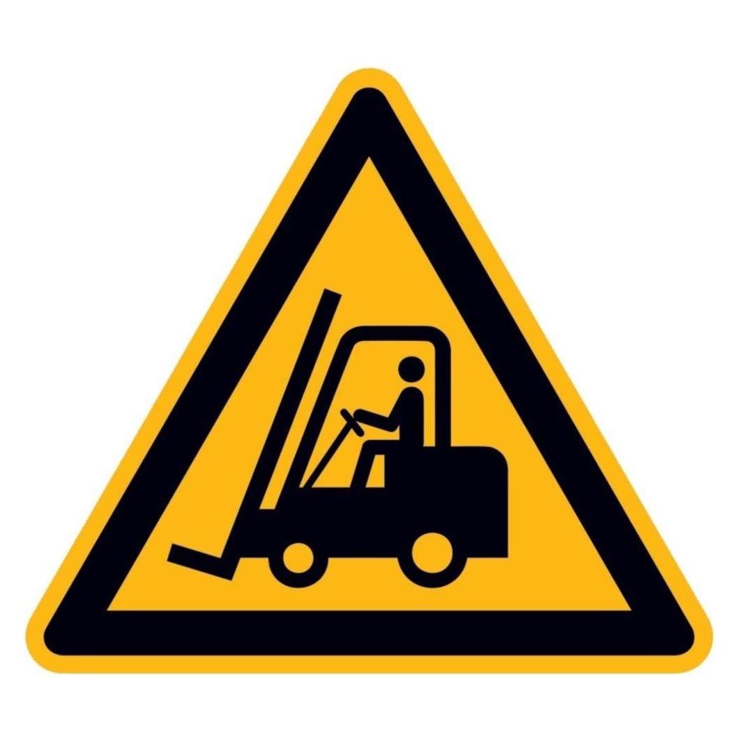 BRW Warnschild Flurförderfahrzeuge - 20 cm (538010.0800)