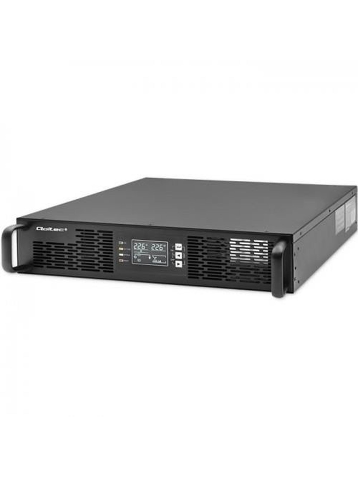 Qoltec 52285 Online-Rack-USV - 1000VA/1000W - LCD - 2x Typ F