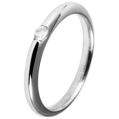 Fingerring AKZENT "Baraa, silberfarbig, langlebig" Gr. 52, silber (silberfarbig), Fingerringe, Damen, 52, Edelstahl, Fingerring
