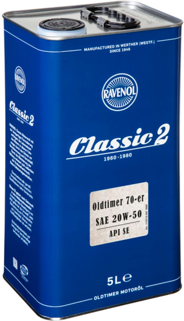Motoröl RAVENOL 1119116 OLDTIMER 70S 20W50 5L