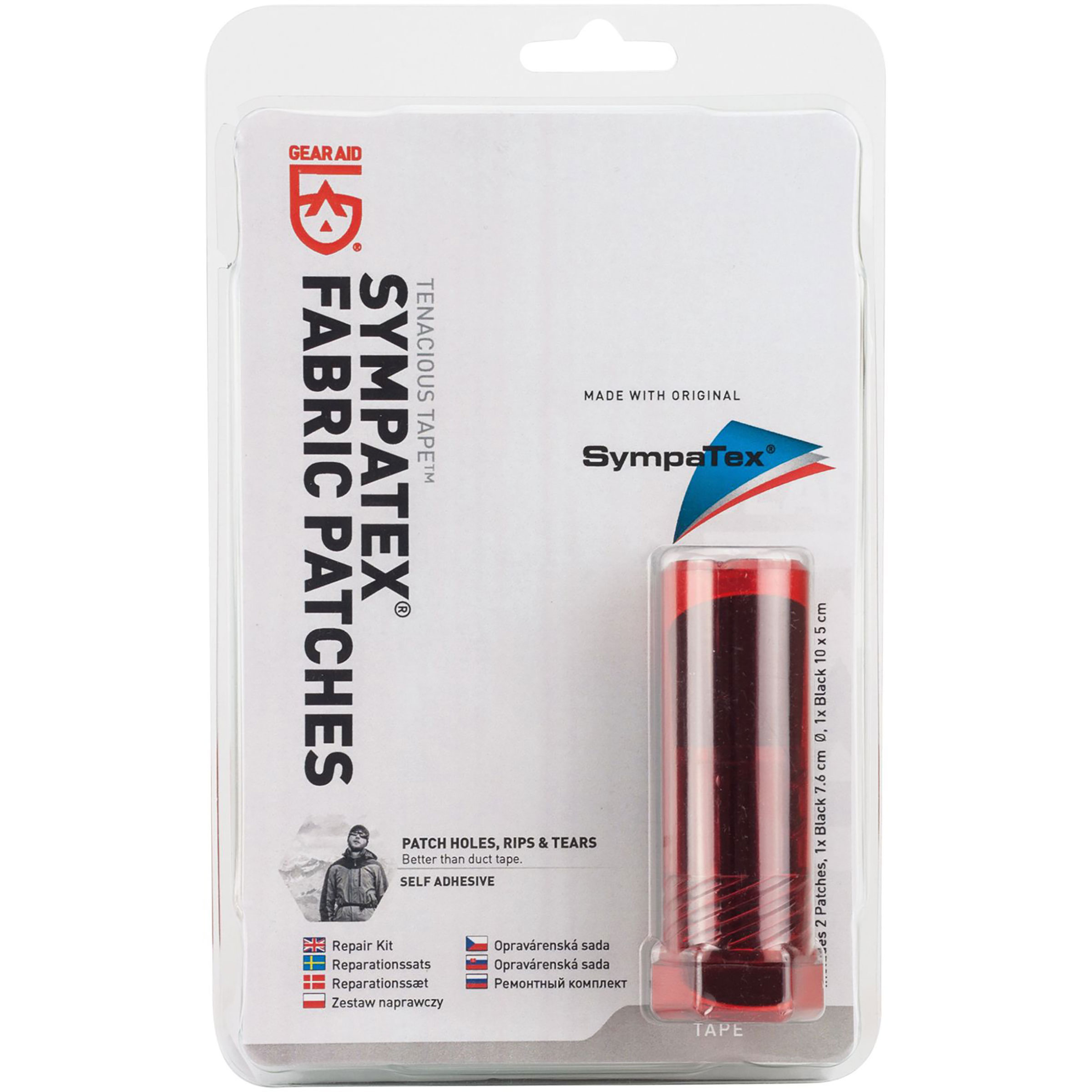 GearAid Tenacious Tape SympaTex Reparatur Reparatur & Ersatzteile schwarz