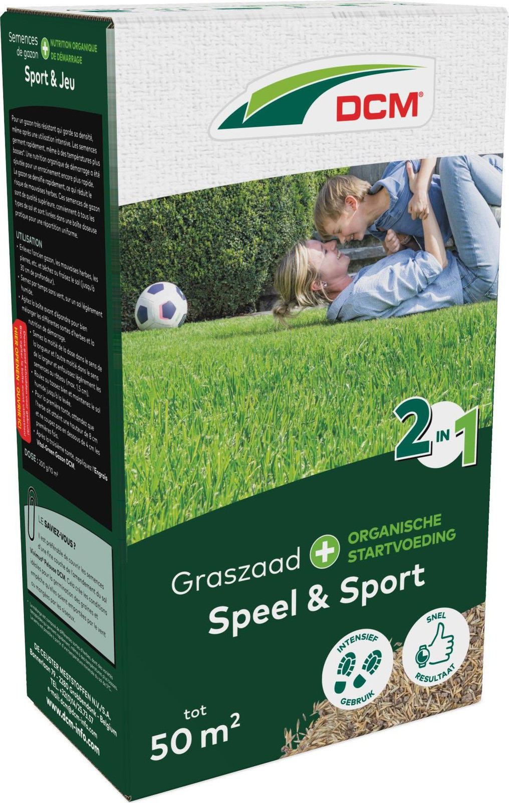 DCM & Lamarca Graszaad 2-in-1 Speel & Sport 50 m2 (1 kg)