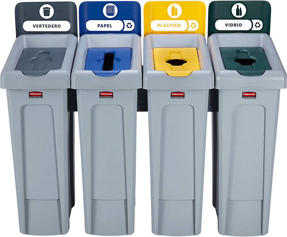 Wertstoff-Recycling-Station SLIM JIM®, Starterset, Volumen 87 l, ab 3 Stk Rubbermaid