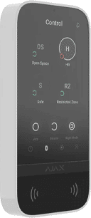 Ajax systems Ajax 58455 Tastiera Bianca antifurto wireless e touchscreen