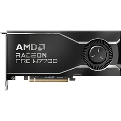 AMD Radeon Pro W7700 (16 GB, GDDR6), Grafikkarte, Weiss, Schwarz