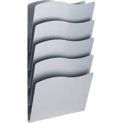 Wandprospekthalter, A4 Hochformat, Stahl PTXG silber